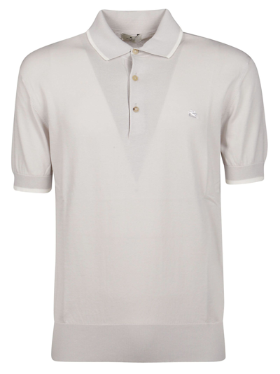 Shop Etro Men's Grey Other Materials Polo Shirt