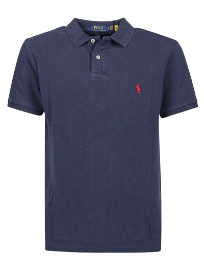 Shop Ralph Lauren Men's Blue Other Materials Polo Shirt