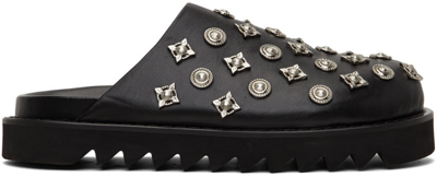 Shop Toga Virilis Black Sabot Slip-on Loafers In 17184502 Black