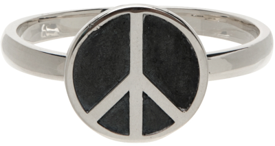 Shop Needles Silver Peace Ring In A-peace