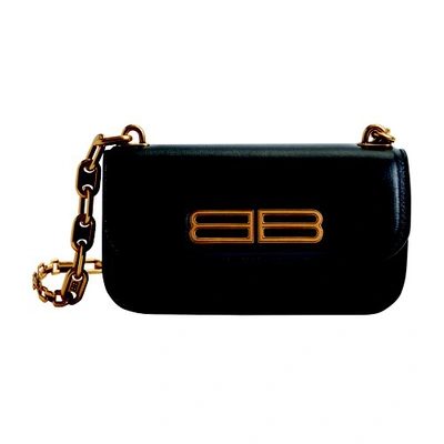 Shop Balenciaga Gossip Xs Bag With Chain In 1000
