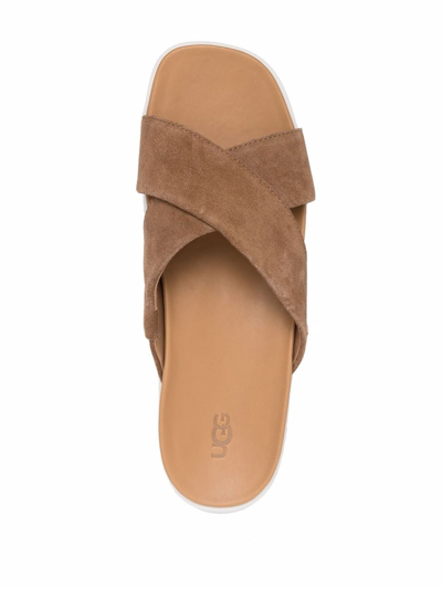 Shop Ugg Emily Sandals In Brown