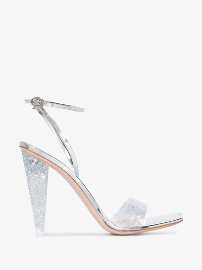 Shop Gianvito Rossi Odyssey Embellished Sandals In Metallic