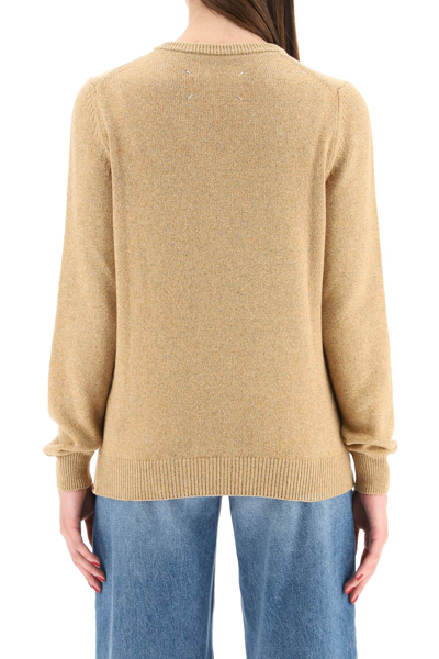 Shop Maison Margiela V-neck Pullover In Yellow