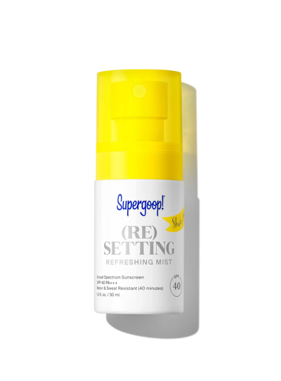 Shop Supergoop (re)setting Refreshing Mist Spf 40 Sunscreen 1 Fl. Oz. !