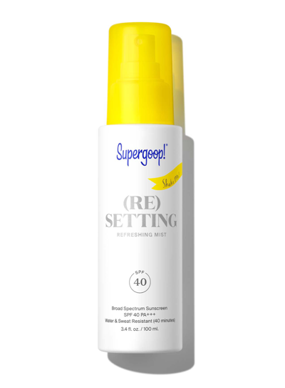 Shop Supergoop (re)setting Refreshing Mist Spf 40 Sunscreen 3.4 Fl. Oz. !