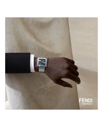 Shop Fendi Mania Bracelet Watch In Blue