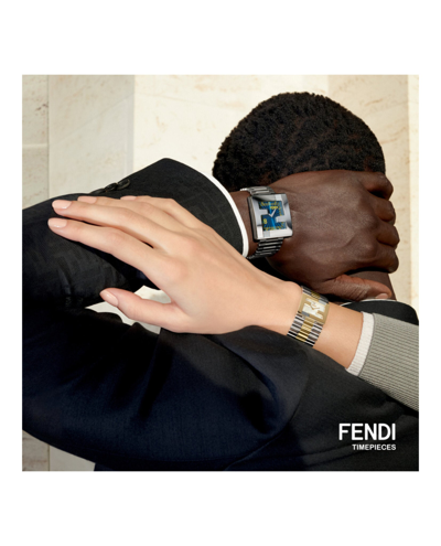 Shop Fendi Mania Bracelet Watch In Blue
