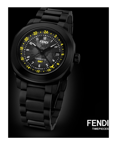 Fendi Selleria Automatic Opalin Bracelet Watch, 42mm In Black 