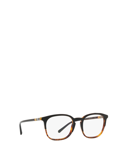 Shop Burberry Eyewear Be2272 Top Black On Havana Glasses