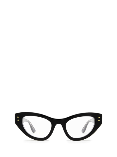 Shop Gucci Gg1083o Black Glasses