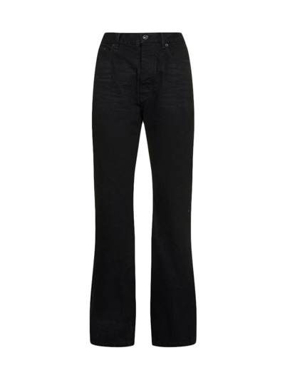 Shop Balenciaga Normal Fit Jeans In Pitch Black
