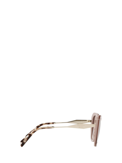 Shop Prada Eyewear Pr 03ys Alabaster / Crystal Sunglasses