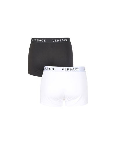 Shop Versace Pack Of Two Boxers In Multicolor