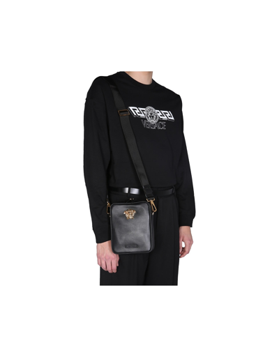 Shop Versace The Greek Sweater In Black