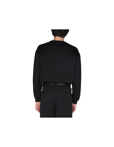 Shop Versace The Greek Sweater In Black