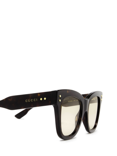 Shop Gucci Eyewear Gg1082s Havana Sunglasses