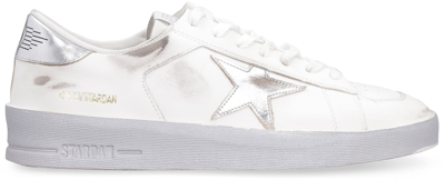 Shop Golden Goose Stardan Leather Low-top Sneakers In White