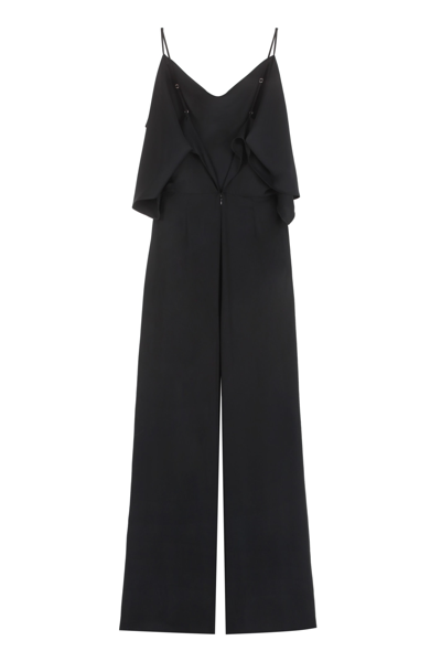 Shop Mm6 Maison Margiela Off-the-shoulder Jumpsuit In Black