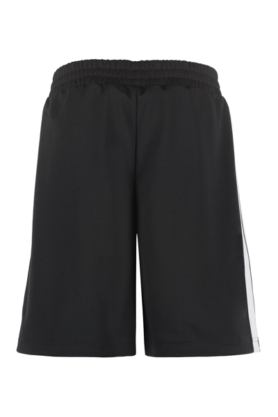 Shop Palm Angels Nylon Shorts In Black