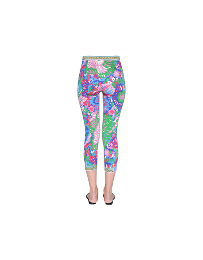 Shop Dolce & Gabbana Floral Print Leggings In Multicolor