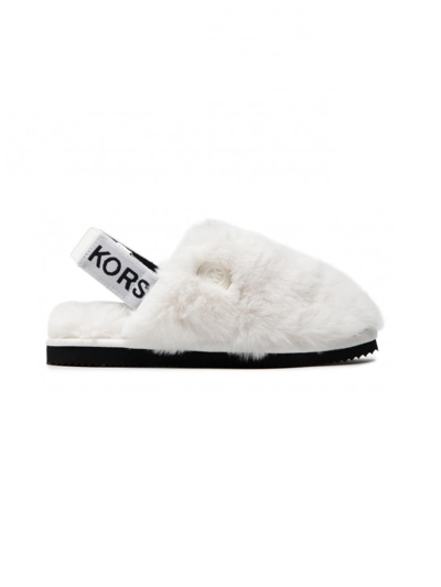 Shop Michael Kors Elsie Slipper In Optic White