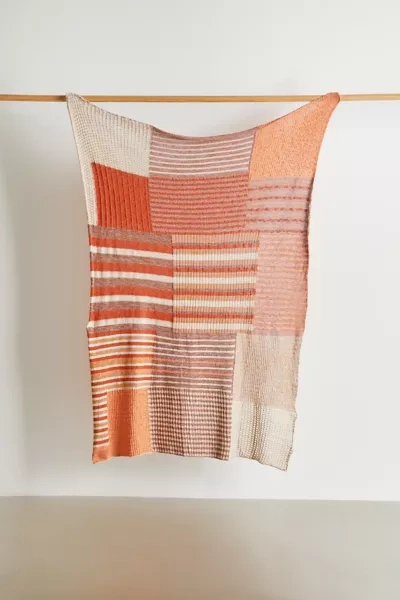 Shop Urban Renewal Renewal Sweater Patch Throw Blanket In Multi