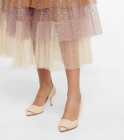 Roger Vivier Viv In The City 65 Pumps In Patent Leather In Light