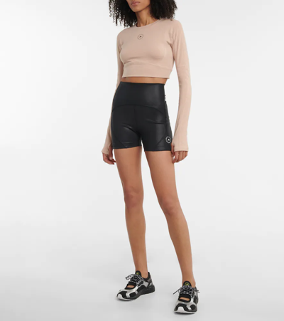 Shop Adidas By Stella Mccartney Truestrength Shorts In Black