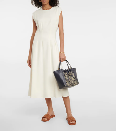 Tory Burch Double T Sport Leather Sandals In Miele/gold