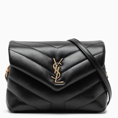 Shop Saint Laurent Black Loulou Toy Bag