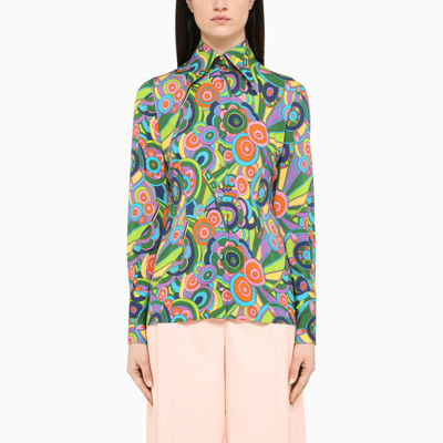 Shop Dolce & Gabbana 60's Print Long-sleeves Shirt In Multicolor