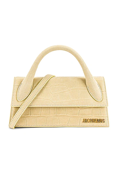 Jacquemus Le Chiquito Long Bag In Light Yellow | ModeSens