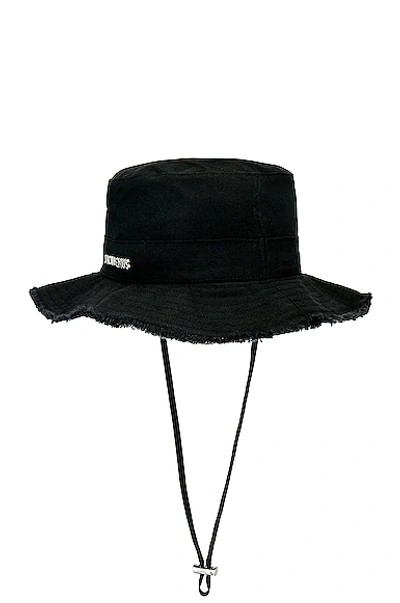 Jacquemus Black Le Splash 'le Bob Artichaut' Bucket Hat In Black