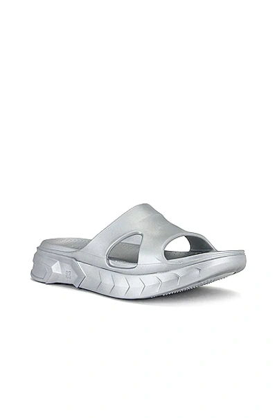 Shop Givenchy Marshmallow Slider Sandal In Silvery