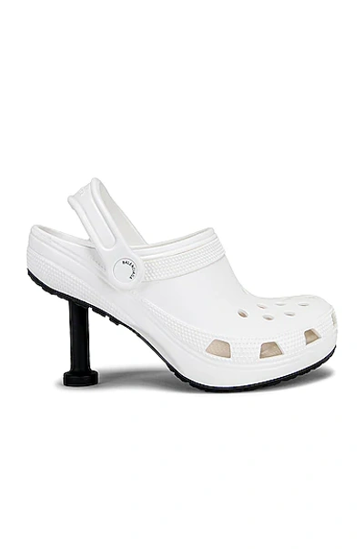 Shop Balenciaga Crocs Madame Mules In White