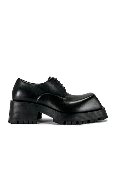 Shop Balenciaga Trooper Derby In Black