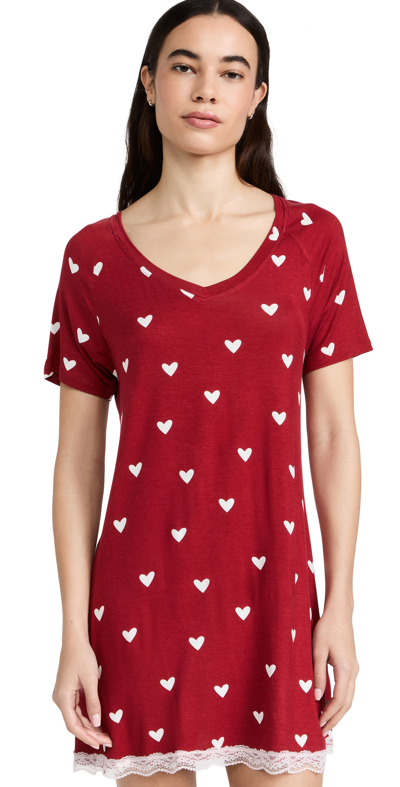 Shop Honeydew Intimates All American Sleep Shirt In Vixen Hearts