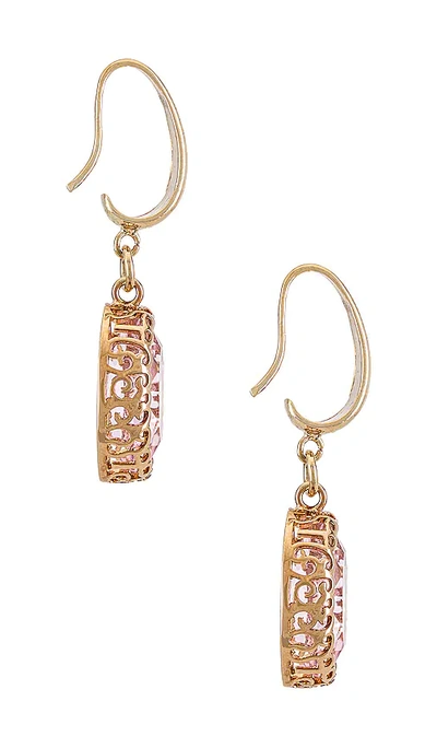 Shop Anton Heunis Small Filigree Cage Earring In Pink