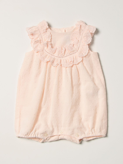 Shop Tartine Et Chocolat Romper With Rouches In Pink