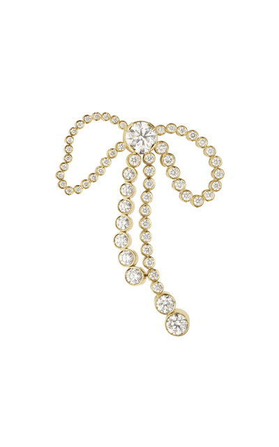 Shop Sophie Bille Brahe 18k Yellow Gold Rosette De Diamant Single Earring