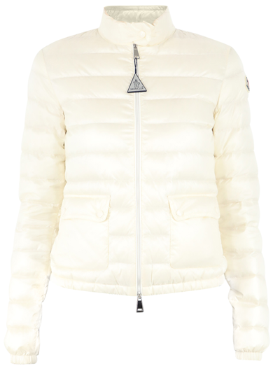 Shop Moncler Lans Short Down Jacket In White