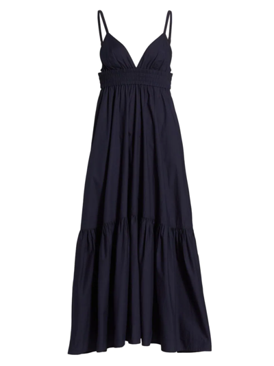Shop A.l.c Women's Rhodes V-neck Tiered Maxi Dress In Nightshade