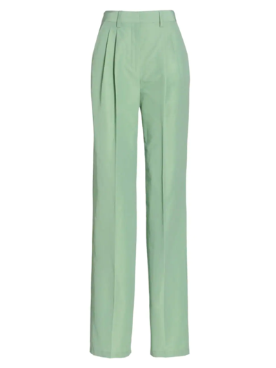 Shop Aknvas Women's O'connor Wide-leg Pants In Slate Green