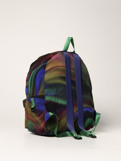 Shop Emporio Armani Sustainability Project - Technical Fabric Backpack In Multicolor