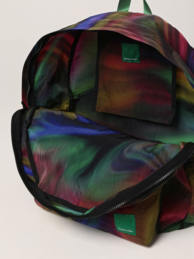 Shop Emporio Armani Sustainability Project - Technical Fabric Backpack In Multicolor