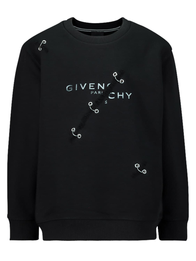 Shop Givenchy Kids Sweatshirt For Boys In Black