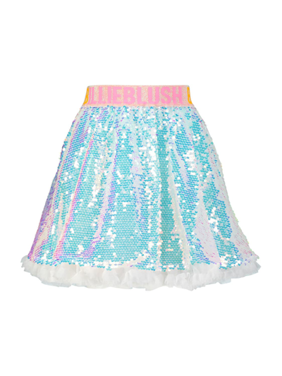 Shop Billieblush Kids Skirt For Girls In Blue