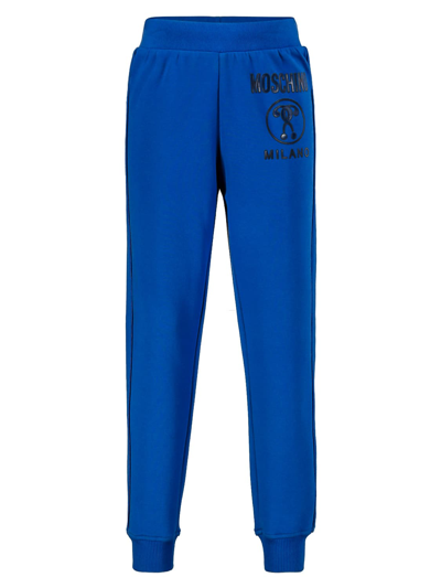 Shop Moschino Kids Blu Pantaloni Della Tuta