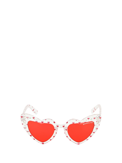 Shop Monnalisa Kids Red Sunglasses For Girls